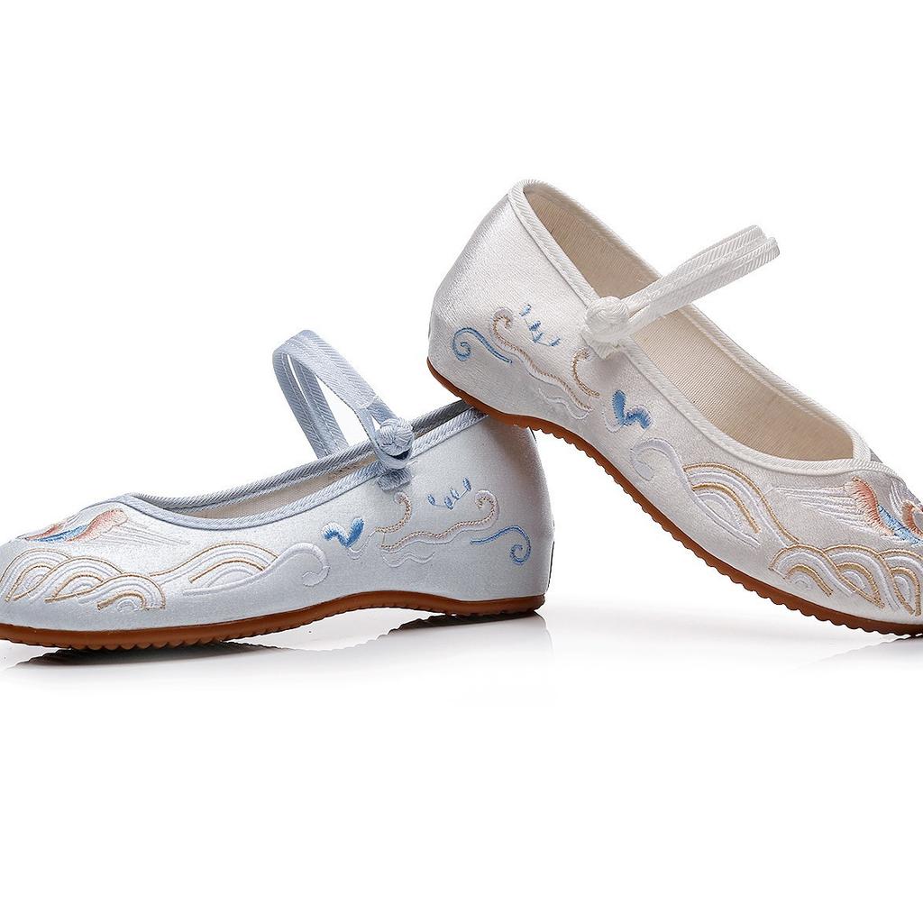 Xianlu, a New Product In Summer, Han Elements, Mercerized Satin, Retro Cheongsam, Ancient Dress Shoes, Hanfu Shoes, Women's Single Shoes.