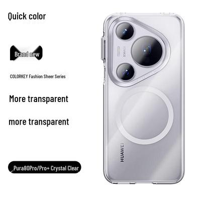 Transparente Magnetische Anti-Fall Handyhülle für Huawei Pura 80 Pro/Pro+
