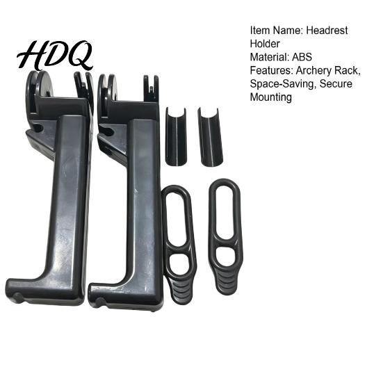 Durable Archery Gear Organizer 2PCS Bow Hangers for Truck Headrest Heavy Duty Universal And Portable Hanger Arrow Holders Matte Black Racks