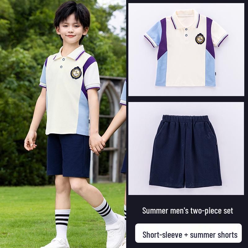 

Academy Style Primary School Summer Uniform Set for Kindergarten Children, June 1st Performance & Sports Meet 110 Small