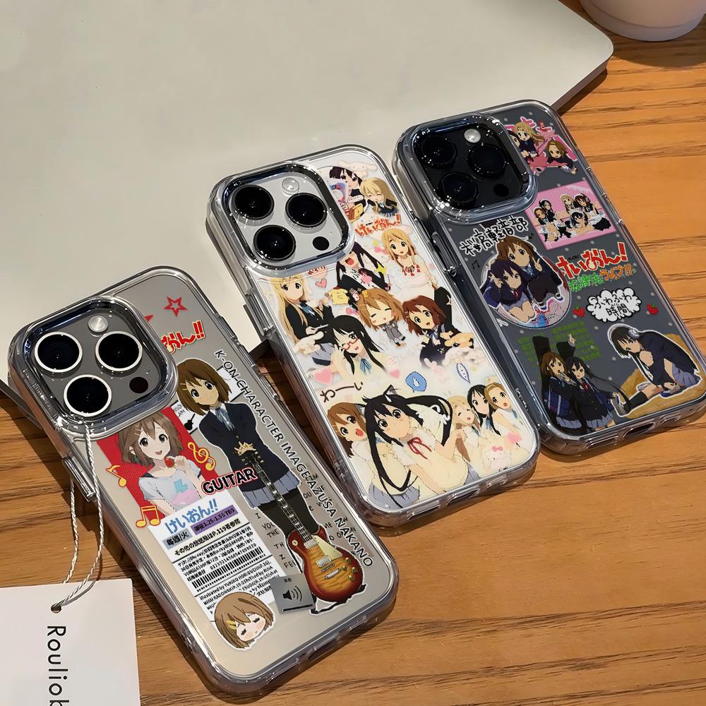 Anime Y2k K-K-ON Cute Phone Case for Xiaomi Redmi Note A5 A3 15 14 13 14c 13c 12 11 12s 12c 10c 10 9  Pro Plus 4G 5G Transparent