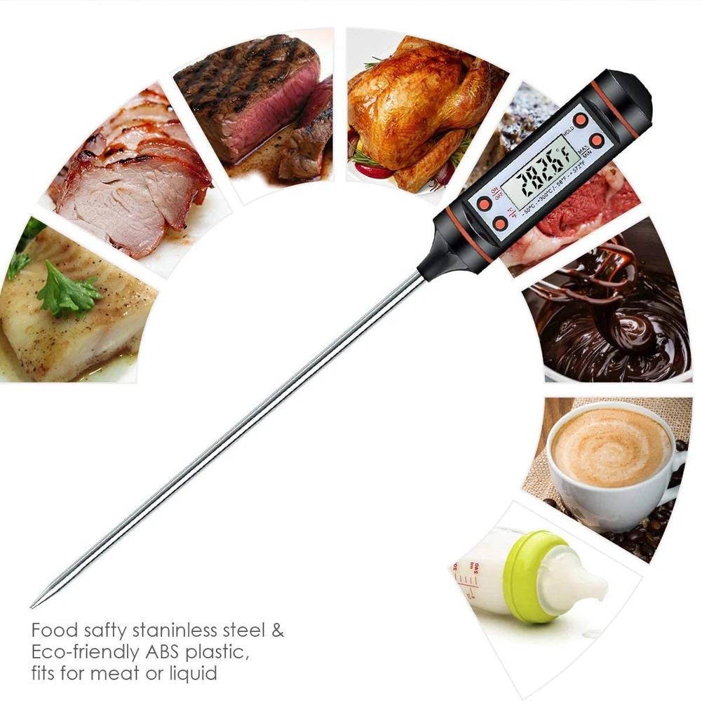 New Kitchen Digital BBQ Food Thermometer Meat Cake Candy Fry Grill Dinning Household Cooking Thermometer Gauge Oven Thermometer