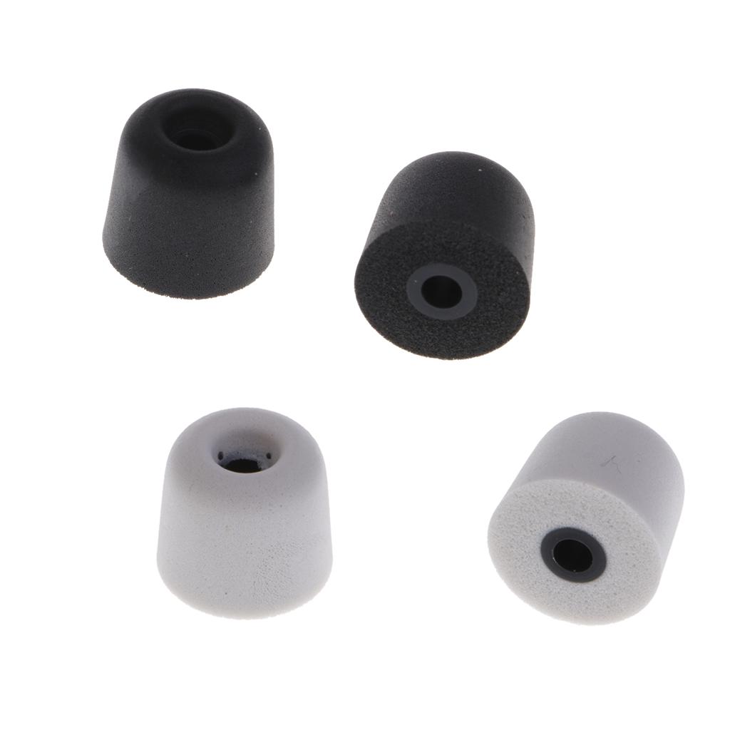 Earbud Memory Foam Eartips Earplug Tips For InEar Headphone 3.0mm Grey