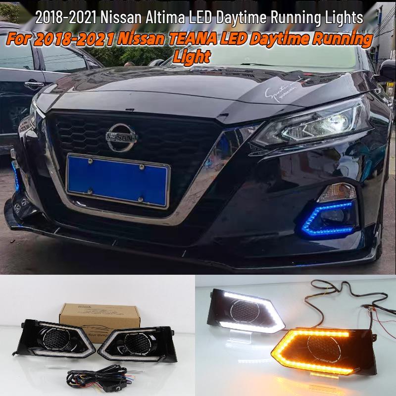 LED Daytime Running Lights Mod for 2018-2021 Nissan Teana Front Bumper