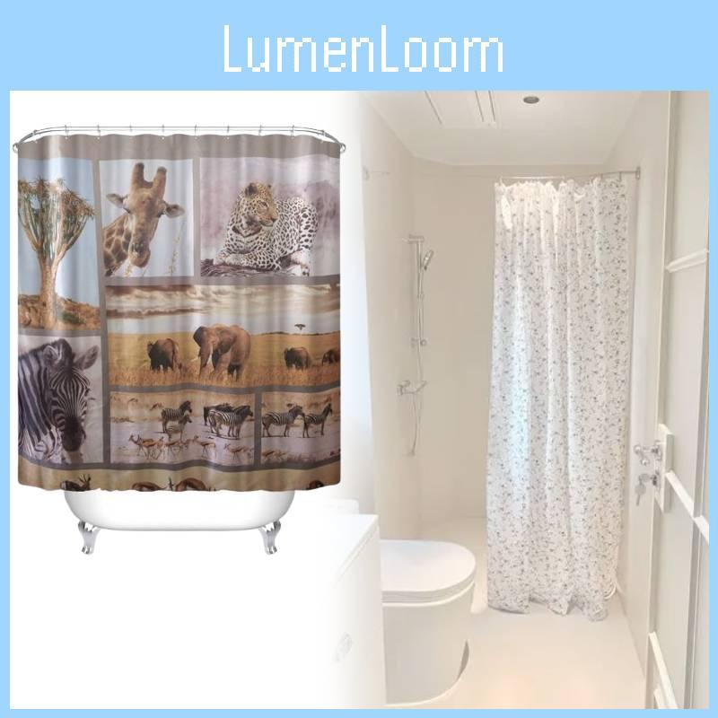 Peva Duschvorhang Tiermuster Wasserdicht Badezimmerteiler Für Heimdeko