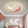 New Children's Room LED Ceiling Lamp Creative Moon Cartoon Star Bedroom Chandelier Boy Girls Room Restaurant Decor Light Fixture