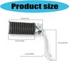 Front Foot Peg Replacement Set for GN125 Motorcycles, Matching Left and Right Rubber Pads with Ribbed Detail and Metal Brackets for Repair Work