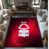 Nottingham Forest Fußball Druck Kristall Samt Teppich, Bequemer Wasserabsorbierender Rutschfester Innenboden Teppich