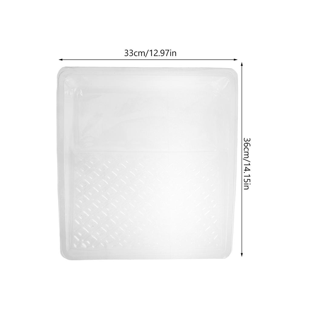 5Pcs Paint Tray Liners Transparent Plastic Disposable Paint Roller Tray Liners Clear Liner for Easy Painting Home Use