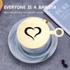 4PCS Reusable Coffee Decorative Tools Cappuccino Cake Hot Chocolate Decoration Art Stencils Specialty Gift for Coffee Lovers