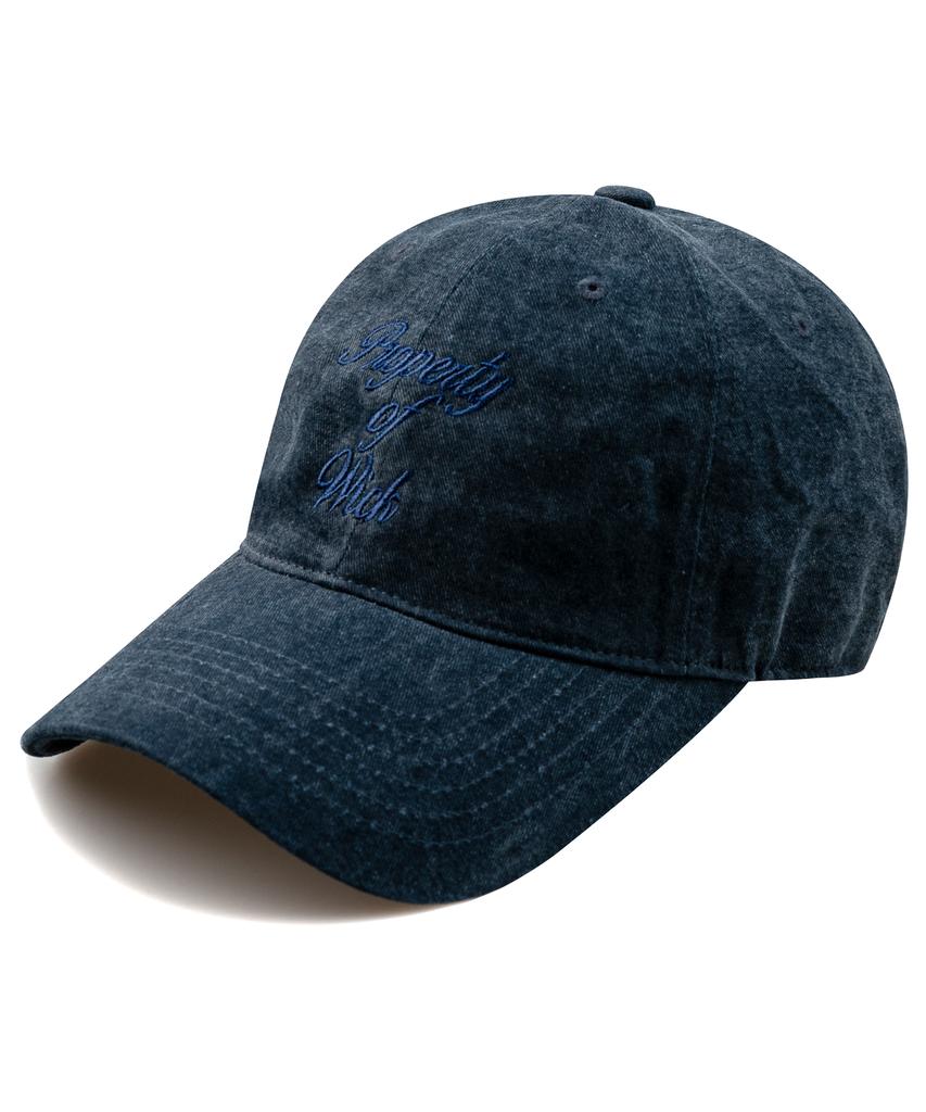 Wig Length Property Pigment Ball Cap - Navy