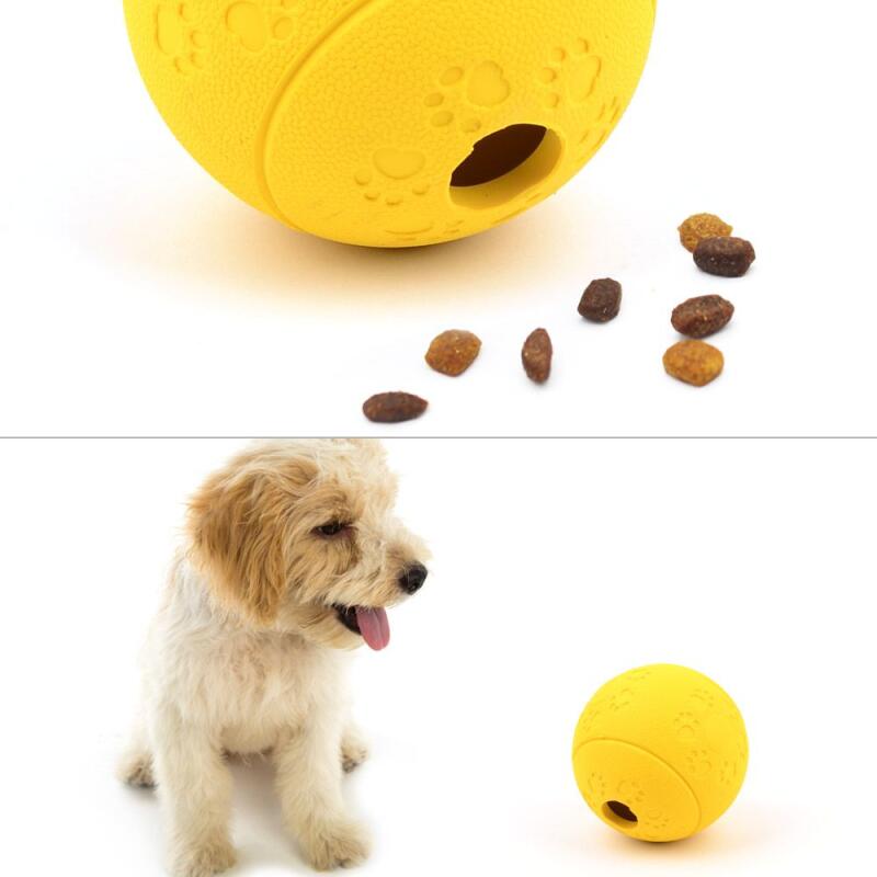 1 dog treat toy ball (random color)