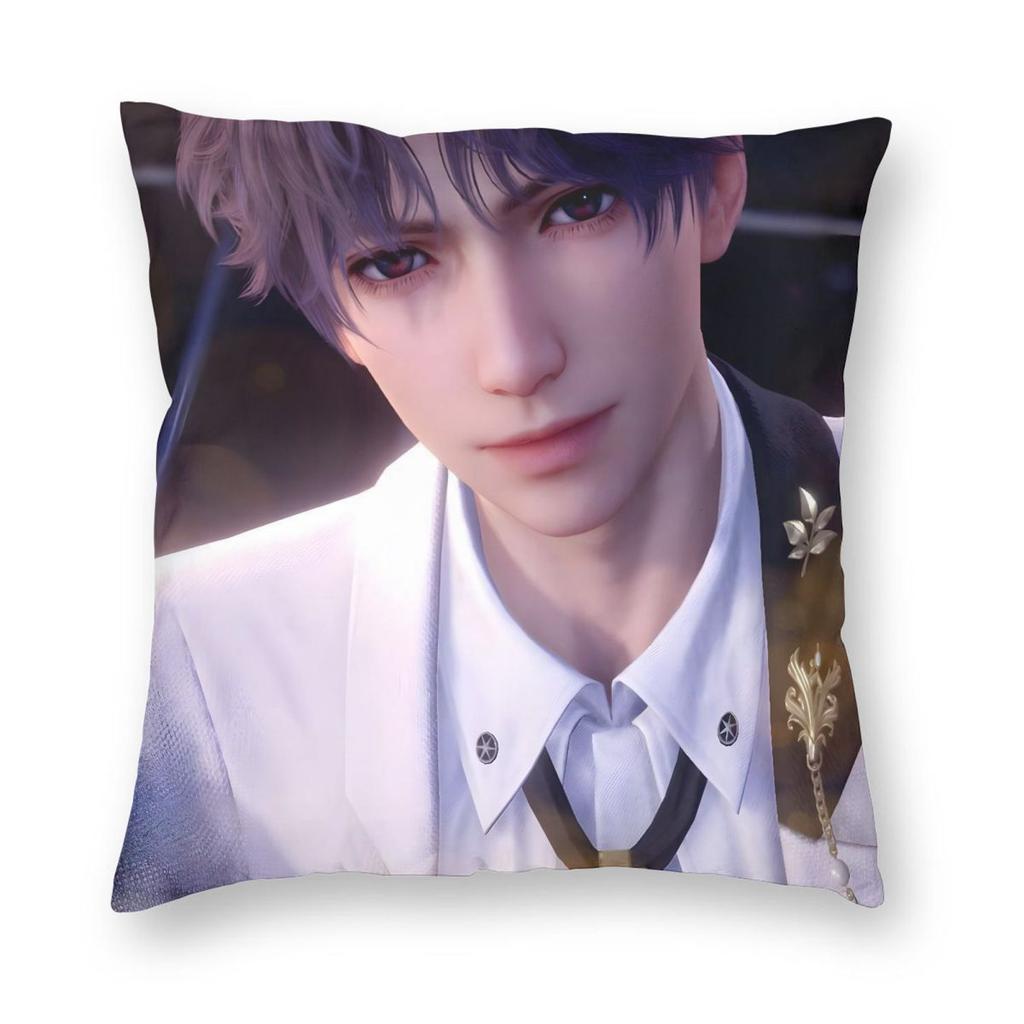 Love And Deepspace Rafayel Pillowcase Printed Fabric Cushion Cover Gift Pillow Case Cover Home Zipper 40*40cm