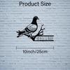 Minimalist Dove Metal Wall Art Welcome Sign Branch Design Outdoor Indoor Door Decor