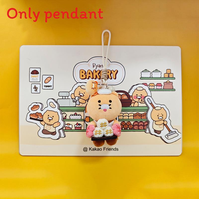 Kakao Friends Choonsik Toast Doughnut Baking Series Plush Doll Pendant Toy