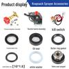 Double Cylinder Gasoline Knapsack Sprayer with Pump, Pressure Regulating Valve, and Fuel Tank Switch.