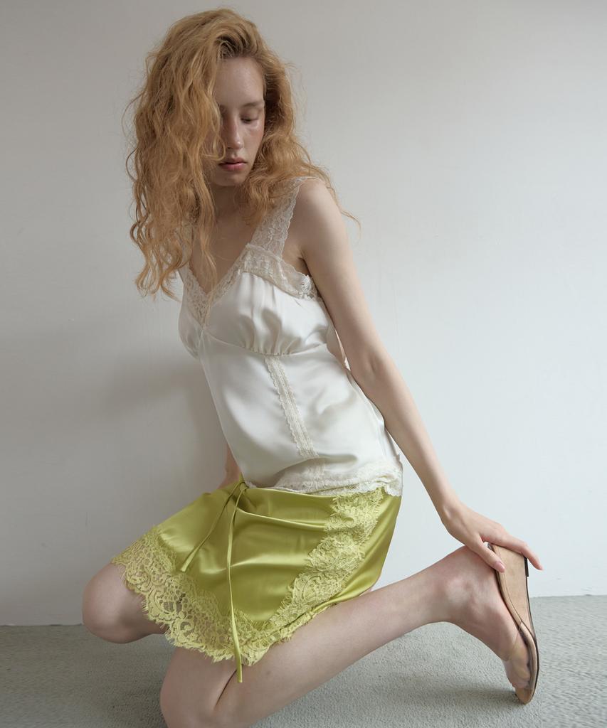 Asula Moon Satin Top (Ivory)