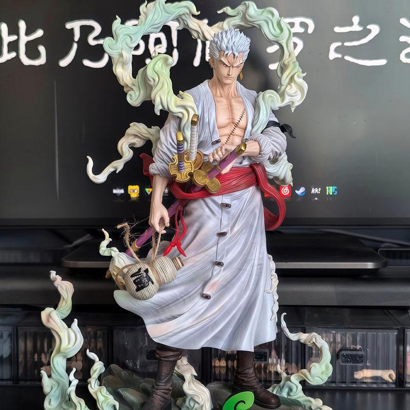 One Piece Anime Figures Ornaments Statue Double Headed Nika Zoro Sanji Model Limited Scene Statue Children Toy Gift Collectibles