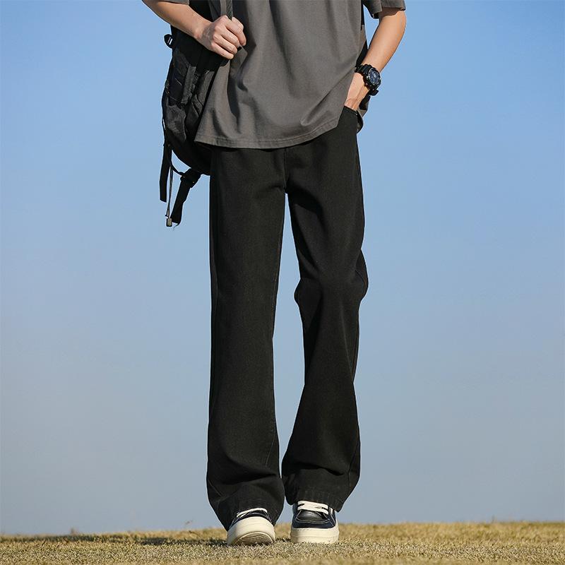 Micro-Flare Jeans Herren Frühling und Sommer Neu Amerikanischer High Street Retro Old Straight Loose Hosen