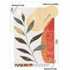 Diamond Painting Kit Boho Leaf Abstract Art 5D Full Drill Rhinestones Embroidery 30x40cm Living Room Bedroom Wall Decor Gift for Her