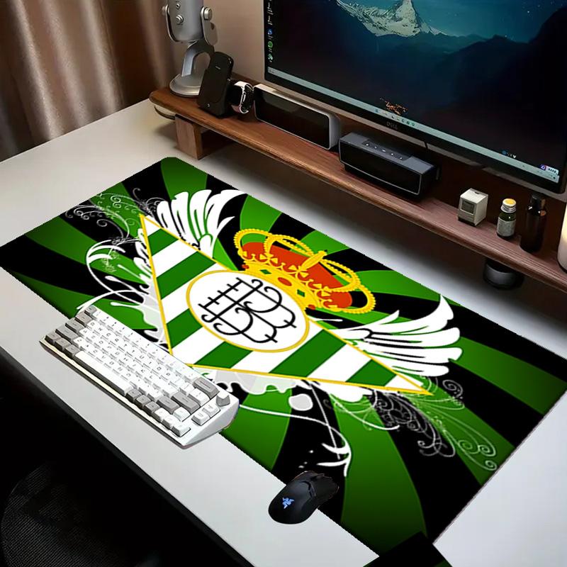Real Betis Crest Artwork Mouse pad Office Desk Mat, Gaming Mouse Pad Mousepad, keyboard pad,Heavy-Duty Non-Slip Rubber Backing, Gift