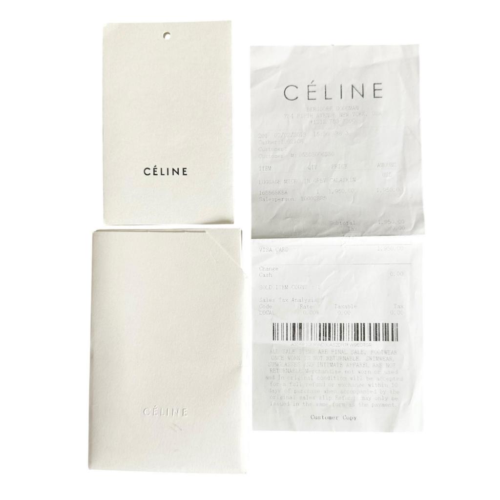 CELINE Luggage micro shopper Handbag Gurege Women used