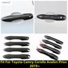 Car Outer Door Handle Protector Cover Trim ABS Chrome Black Carbon Accessories For Toyota Camry Corolla Avalon Prius  - 2025