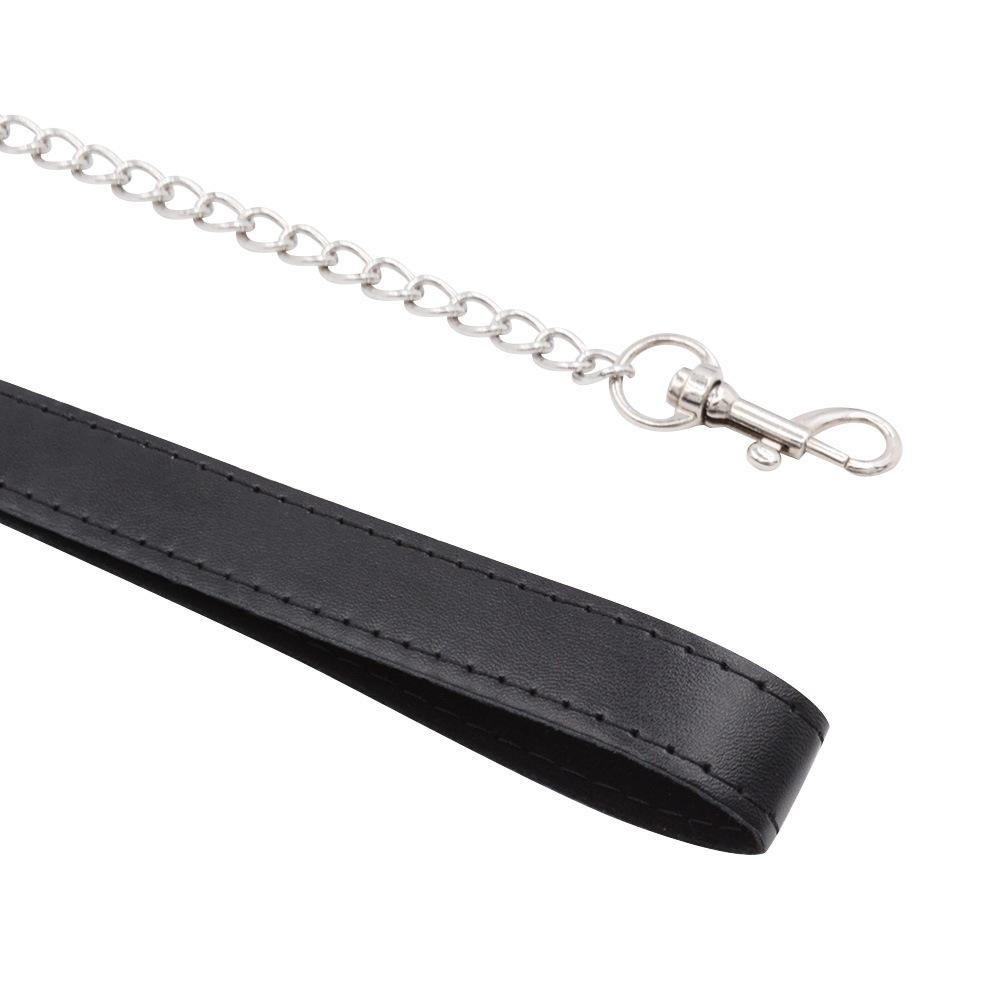 SM Training Dog Slave Iron Chain Traction Belt Hanging Collar Metal Necklace Chain Adult Sex Products Alternative Sex Toys Accessories