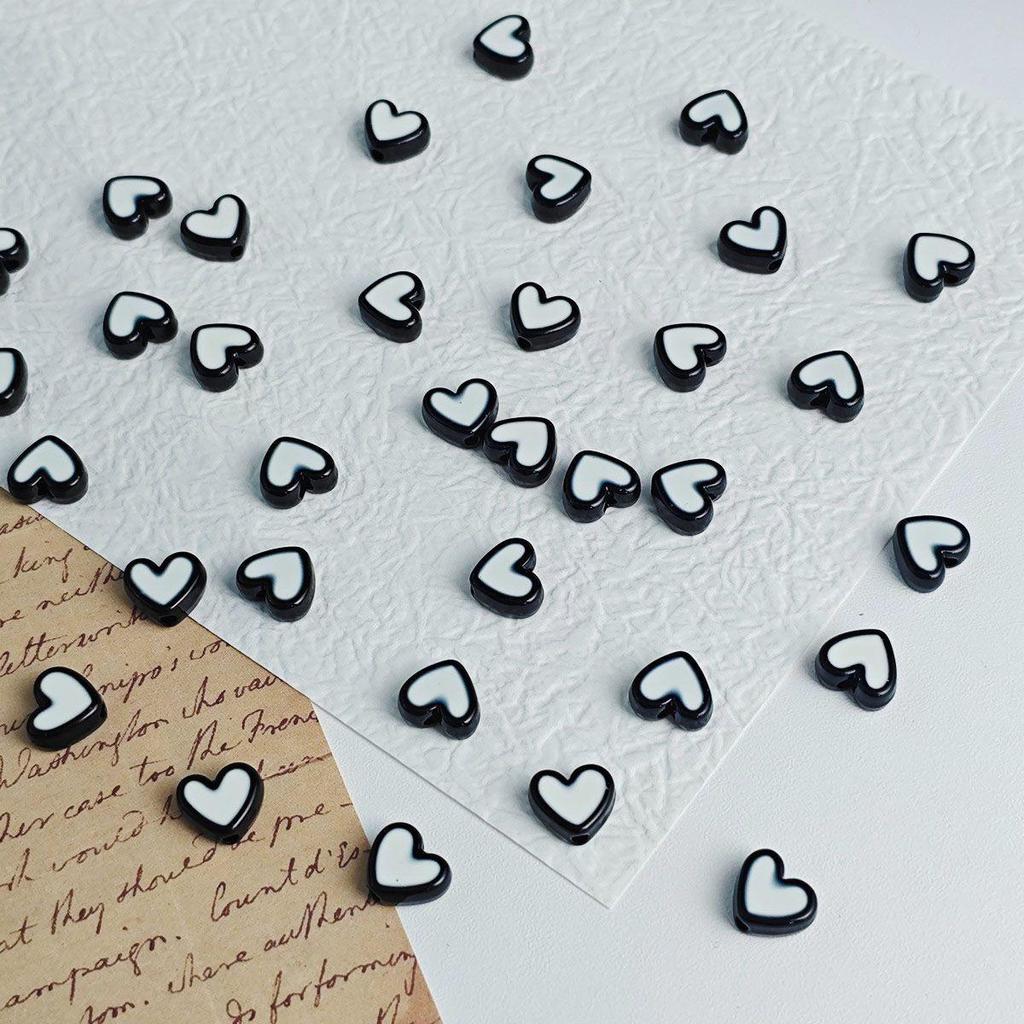 Kleine Acryl-Wolken-Herz-Perlen für DIY-Schmuck und Anhänger