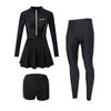 Extreme Swimsuit Women's 1011 New Long Sleeve Conservative Split Sunscreen Swimsuit Women's Skinny Hot Spring Swimsuit