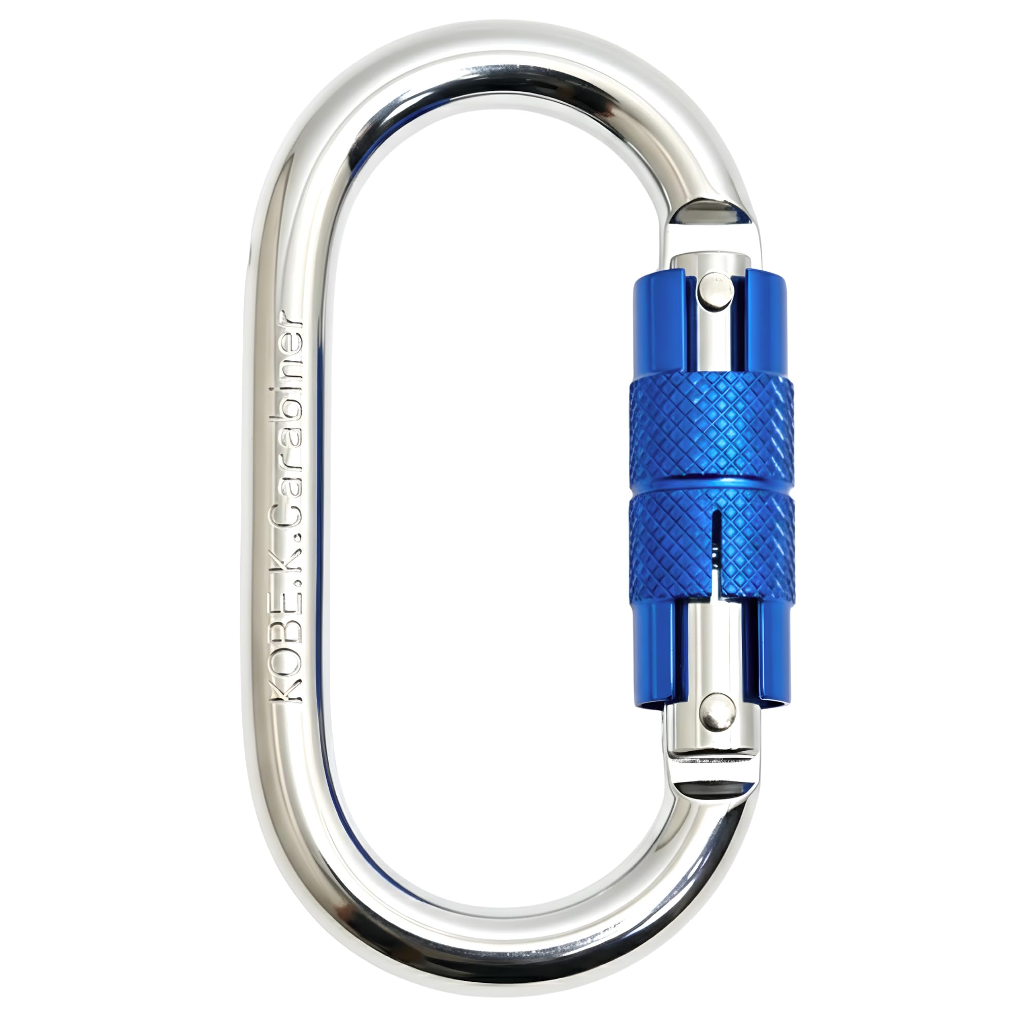 

Kobe Kagayaki Carabiner Specialty CE Breaking Strength 2500kgf Domestically Oval Weight 1 piece included blue Store Auto-lock (Twist Type),