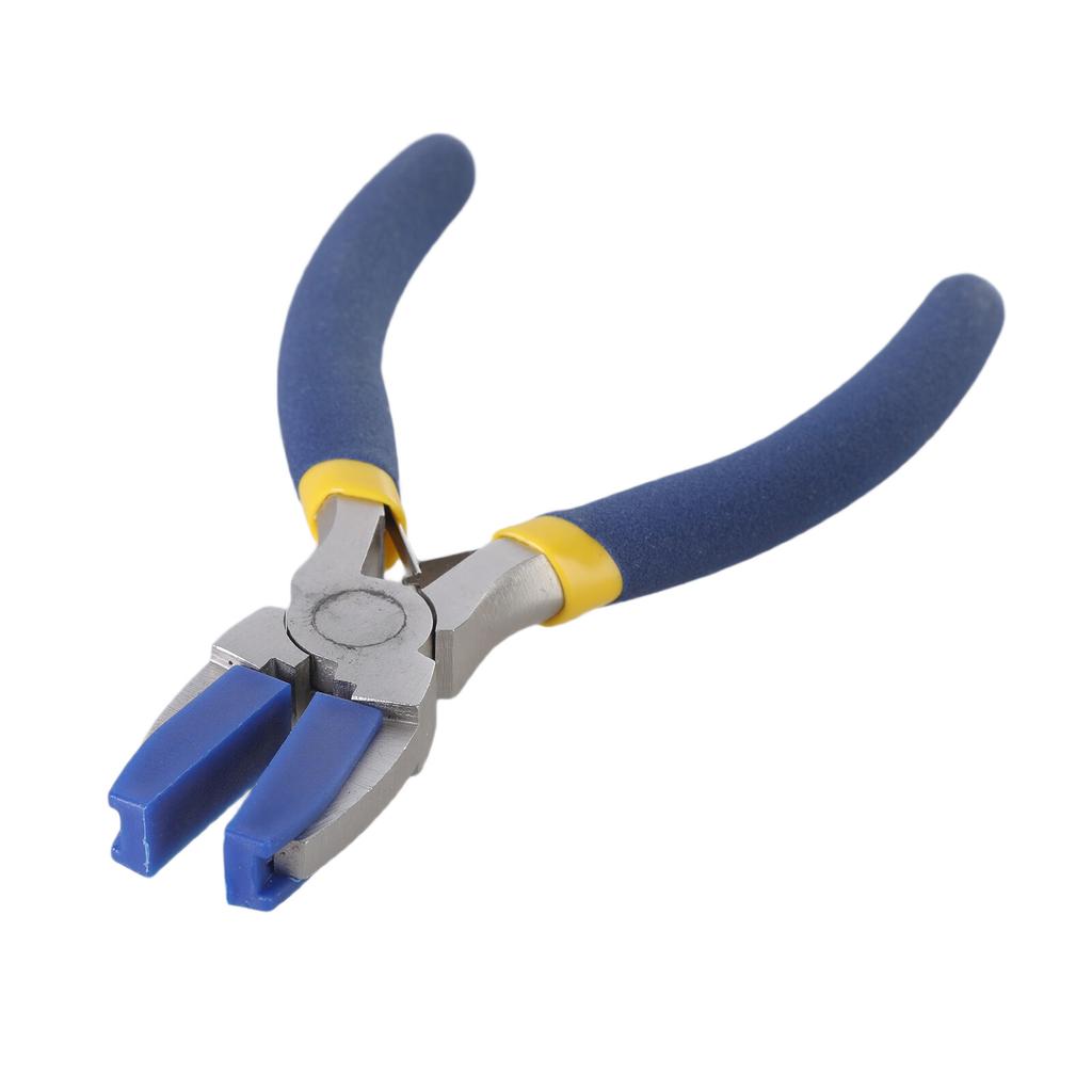 Flat Nose Pliers with Plastic Tips and 2 Additional Pairs for Secure Grip In Electronics and Crafts
