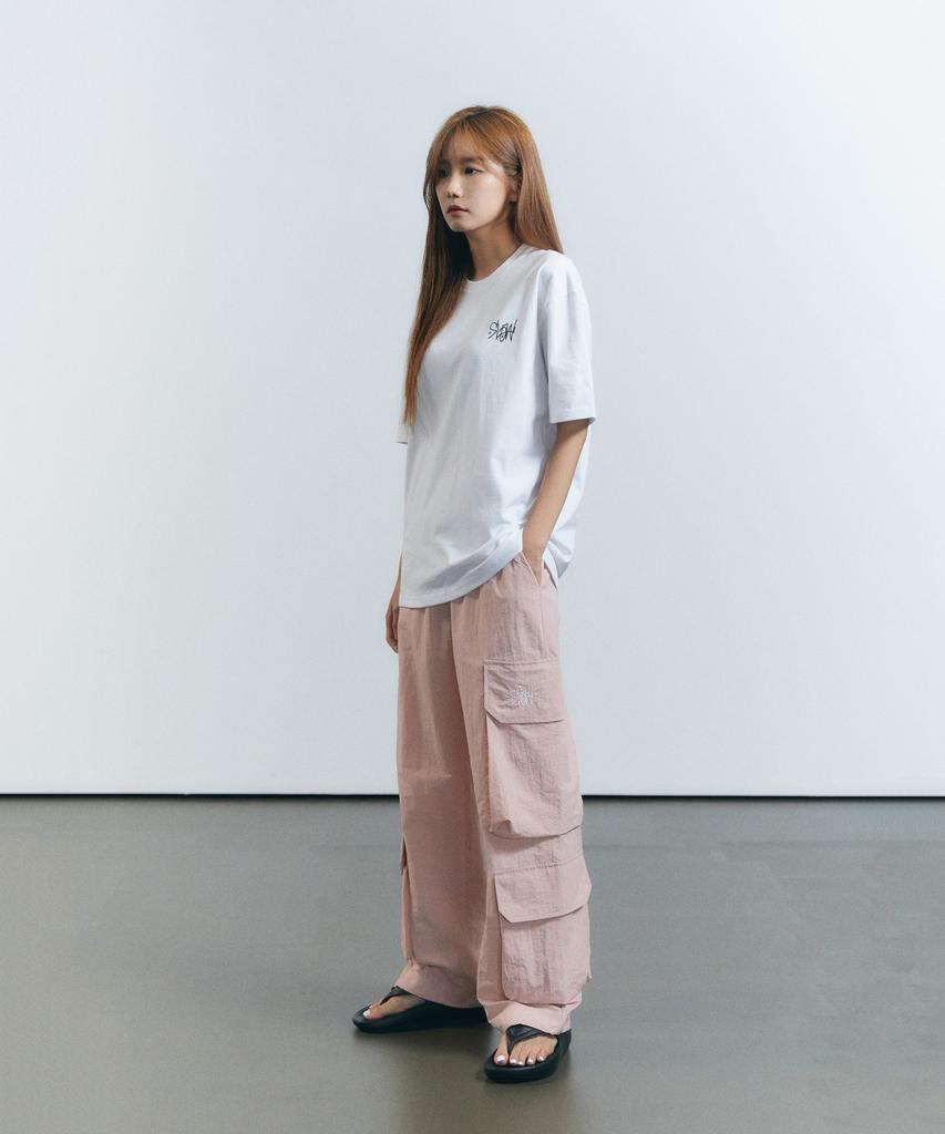 SLOW RECORD HOUSE Big Pocket Cargo Pants_Pink