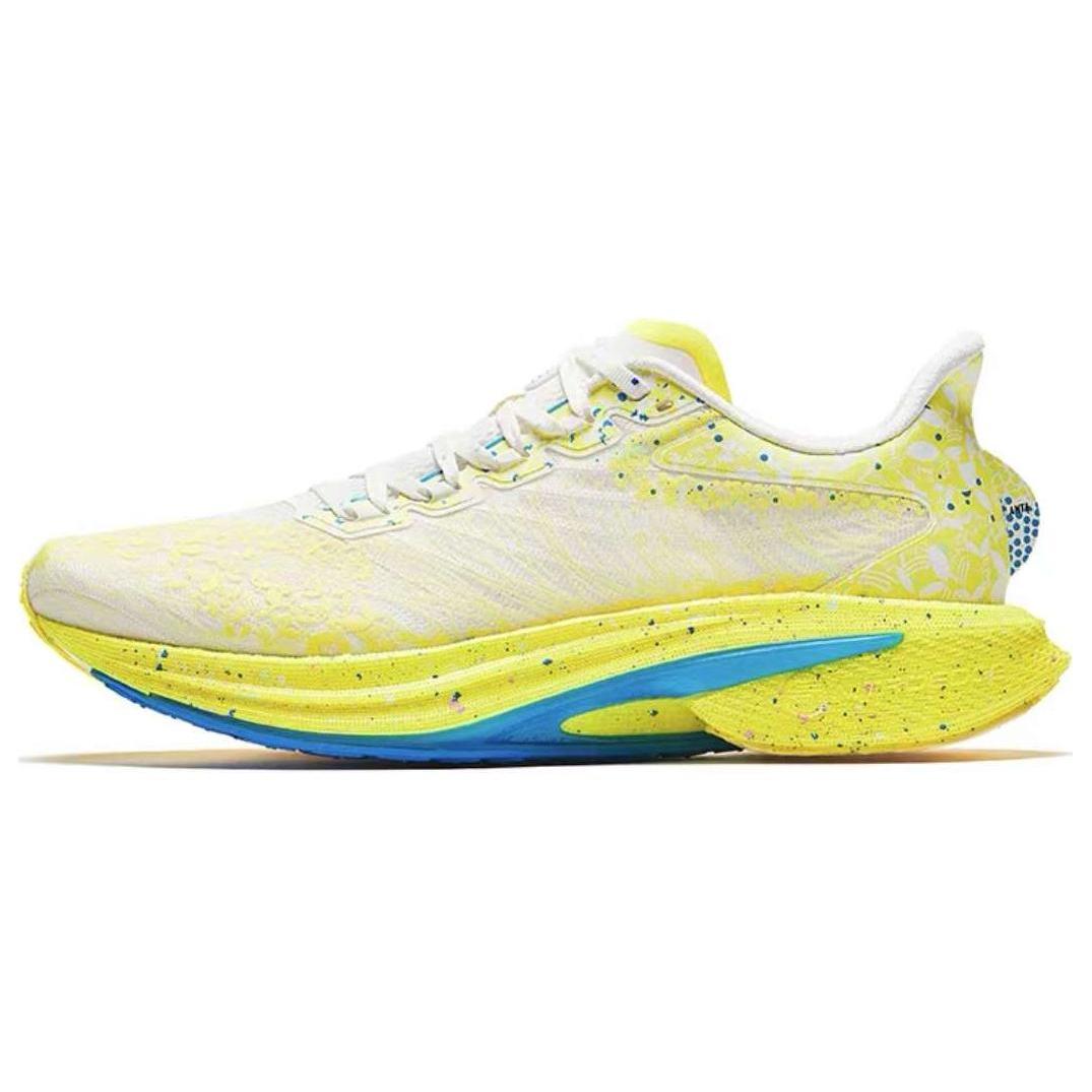 

New Anta MACH 4.0 Cushioned Wear Resistant Breathable Lightweight Low Top Training Running Shoes Men s White Yellow 112425583S-2 39
