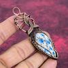 K2 Jasper Gemstone Pendant Copper Wire Wrapped Handmade Pendant Elegant Jewelry