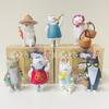 Taiwan toy PARTNER TOYS Meow's vegetable market twisted eggs, vulgar cats 7 boxed ornaments