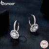 BAMOER D Color VVS1 EX 1CT Moissanite Ear Buckles for Women Wedding Engagement 925 Sterling Silver Luxury Fine Jewelry