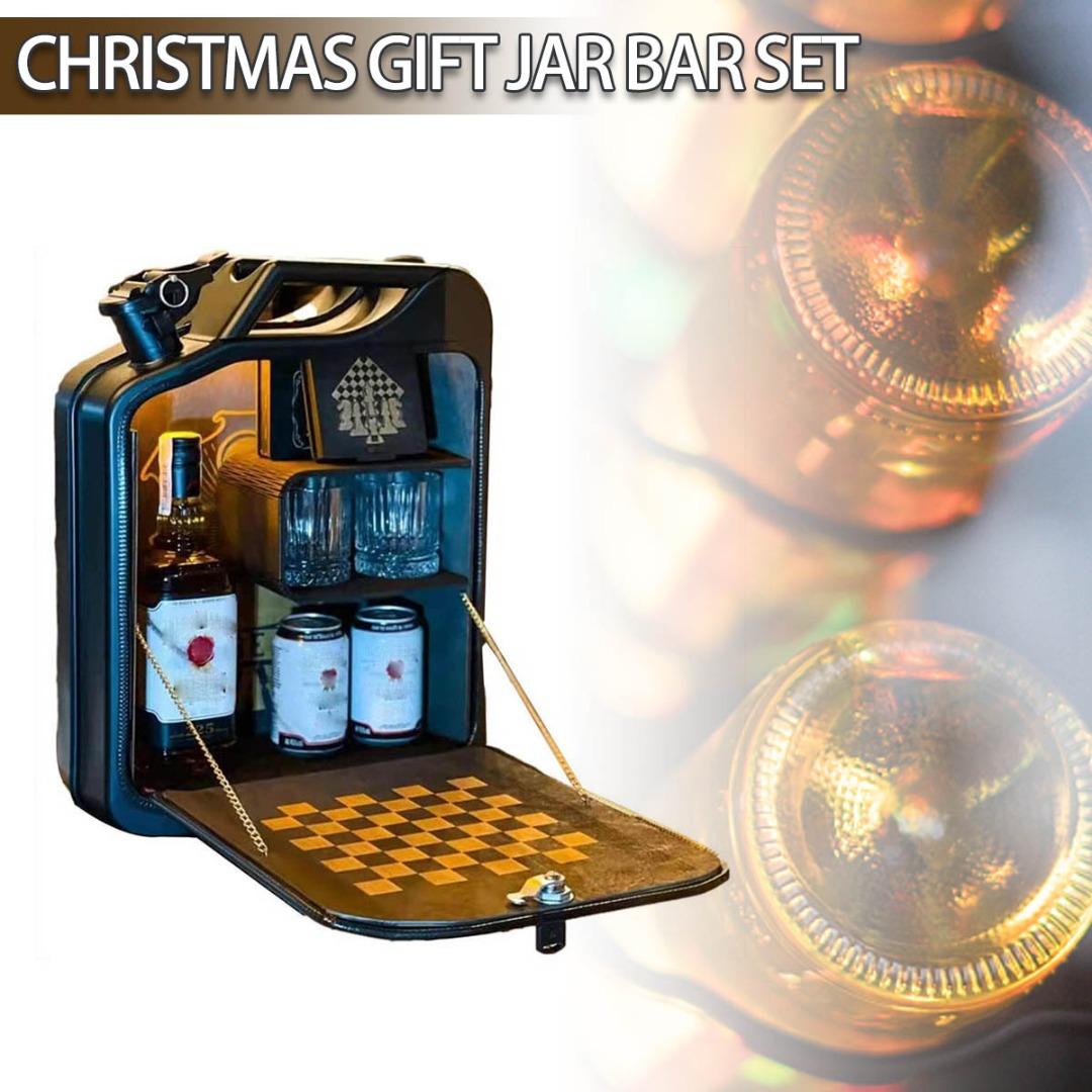 

PDTO Рождественская канистра Банка Бар Креативный шкаф Газовая банка Виски Бар Путешествия Мини-бар