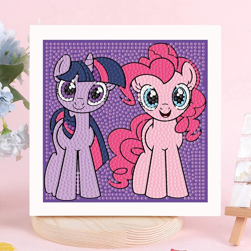 Sanrio Children's Diamond Painting with Frame Stickers - DIY Handmade Gift Set