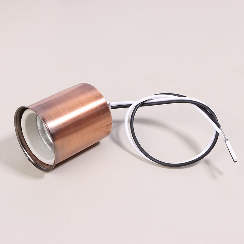 E27 Ceramic Screw Light Base Light Socket Round Led Filament Lamp Holder Indoor Led Lamp Part Easy To Install For Led Light