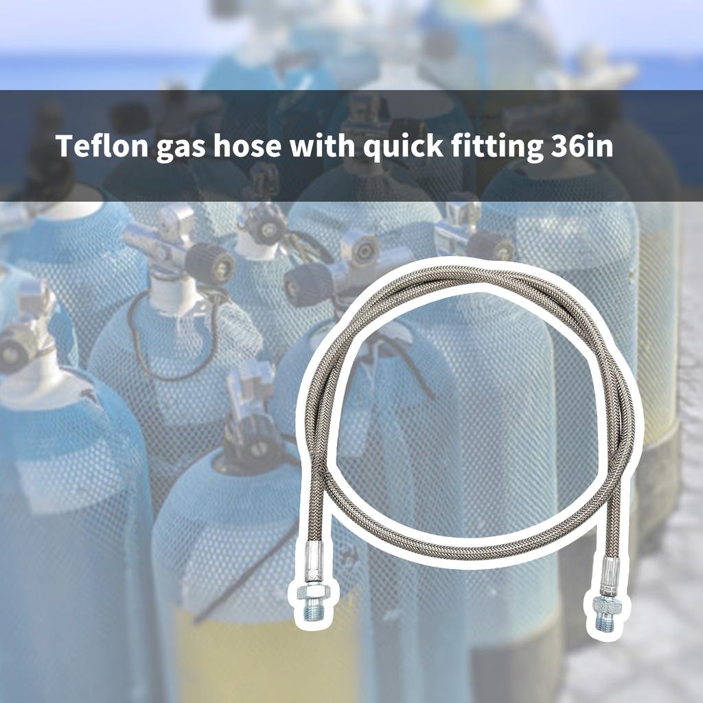 CO2 Soda Hose Adapter Set Versatile CO2 Soda Hose CGA320 External Adapter Simple Installation for Home & Outdoor Use