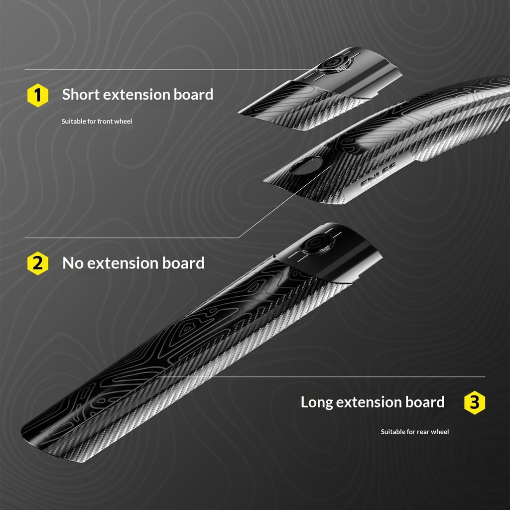 ENLEE For Mountain Downhill Bicycle Extended Wide Fender Lightweight Bike Mudguard with Wide Coverage