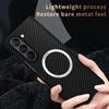Ultra Thin Carbon Fiber Magsafe Phone Case For Samsung Galaxy Z Fold 7 6 5 4 3 Magnetic Wireless Charge Shockproof Protect Cover