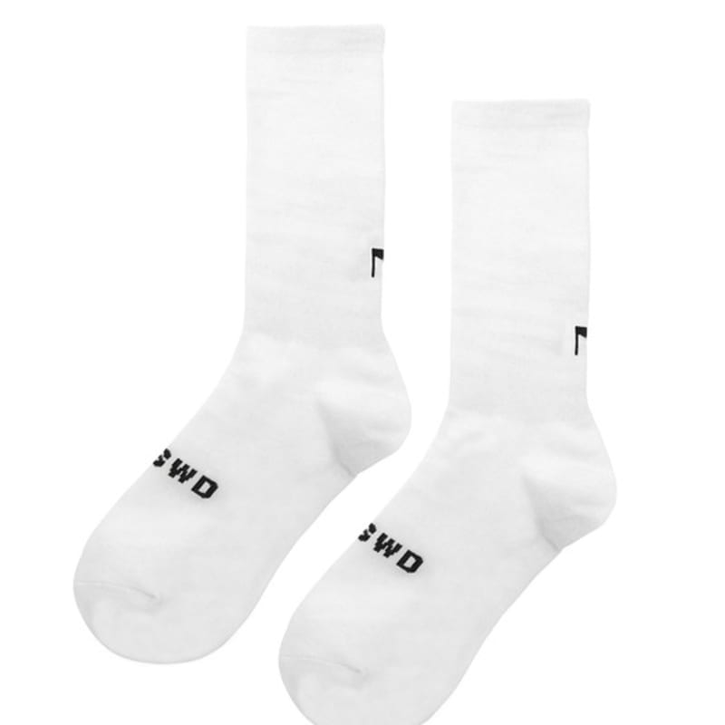 

MARGESHERWOOD ОДНОЦВЕТНЫЕ НОСКИ С СИМВОЛАМИ_белые white