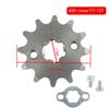 Motorcycle 420 17mm 10 11 12 13 14 15 16 17T Front Engine Sprocket For Dirt Pit Monkey Dax Bike Go Kart ATV Quad Motocross