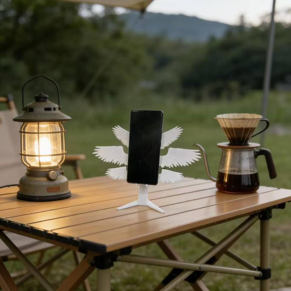 Six-Winged Angel Foldable Mobile Phone & Desktop Stand for Streaming & Binge-Watching