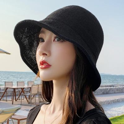 Yepyeni Yaz Kova Şapka Kadın Moda Seyahat Panama Kadın Trend Kova Şapka Bayan Güneşlik Nefes Güneş Kapakları