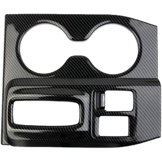 Crosselec Carbon Fiber Center Console Gear Shift Panel Cup Holder Cover Trim Accessories for 2023-2024 Honda Pilot