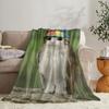 GUOYU Blanket Internet Meowl Cat Owl Meme Throw Soft Flannel Throw Summer Blanket Lightweight Cozy Nap Blanket for Sofa Bed Travel