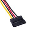 Molex - Sata Cable Akyga Ak-Ca-17 Power Cable HDD SSD Drive 15cm /F